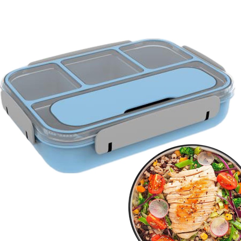Leak Proof Lunch Box - Leak-Proof 4 Grids Divided Lunch