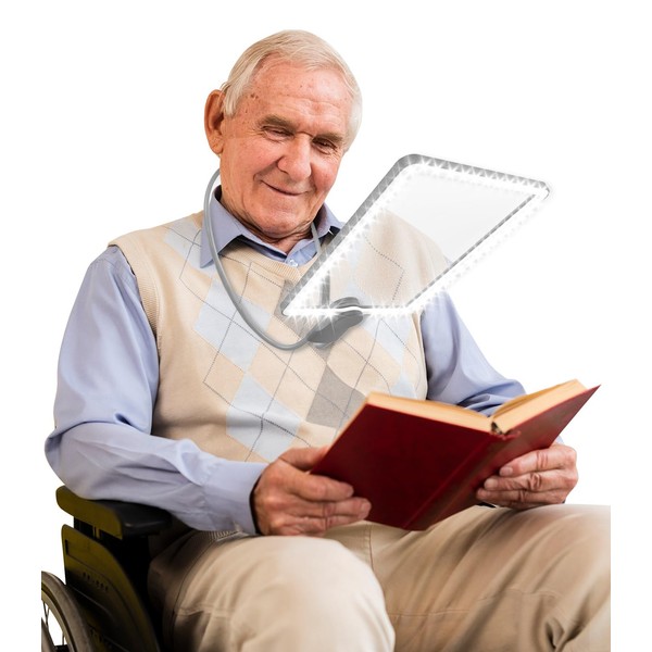 Rechargeable 5X Magnifying Glass LED Lighted & HD Lens for