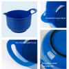 BoxedHome Mixing Bowl Set, Blue Plastic Bowl, Salad Bowl Set,