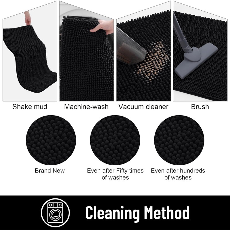OLANLY Indoor Door Mat, 20"x30" Non-Slip Absorbent, Mud Mat for