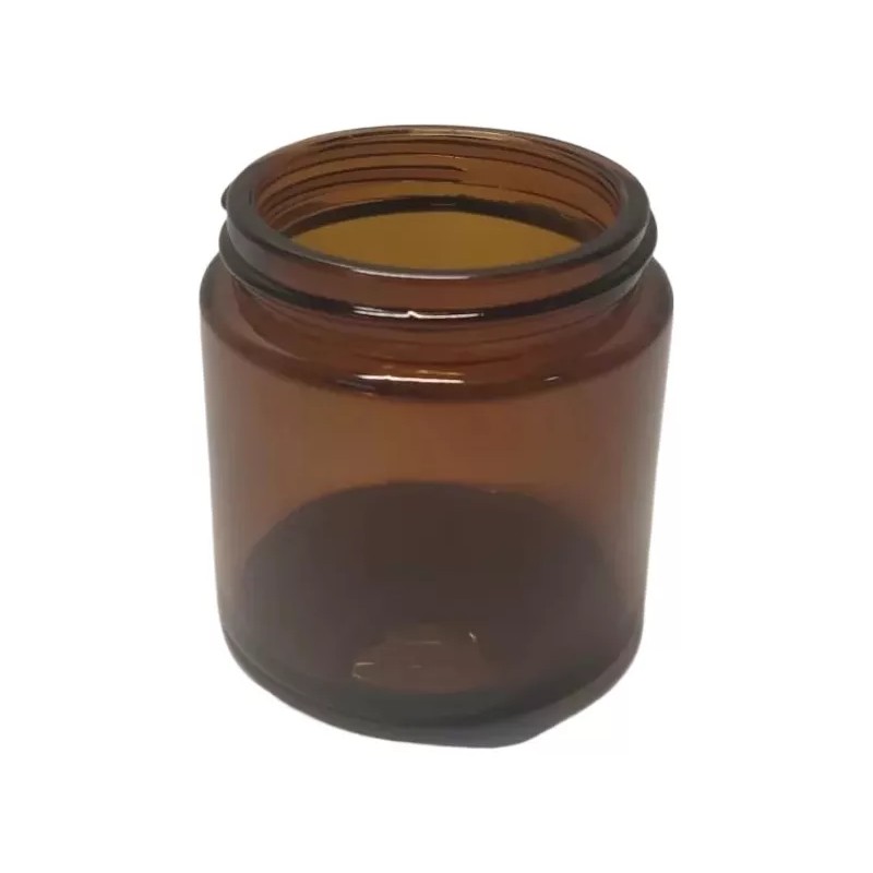 Meliars Frasco Pomadera 100 Grs Ámbar Tapa Aluminio (50 Piezas)