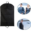 Black Suit Carrier - Reusable Garment Bag with Full Zipper,
