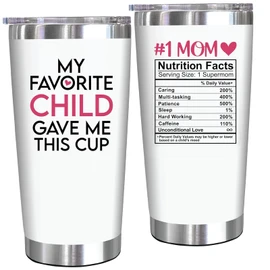Gifts for Mom, Wife - Gifts for Mommy from Daughter, Son, Kids, Husband - Unique Birthday Gifts for Mom, Mother, Wife, New Mom, Pregnant Mom - Funny Present Ideas for Mother - 20 Oz Tumbler