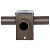 90-Degree Horizontal Tenon Adaptor for 4-inch Square Pole,3-Arm Light Fixture
