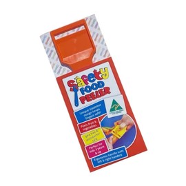 Safety Food Peeler, Kids Peeler, Children's Kitchen Utensils, Bladeless Peeler - Orange