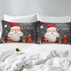 Manfei Christmas Duvet Cover Set Queen Size Santa Claus with