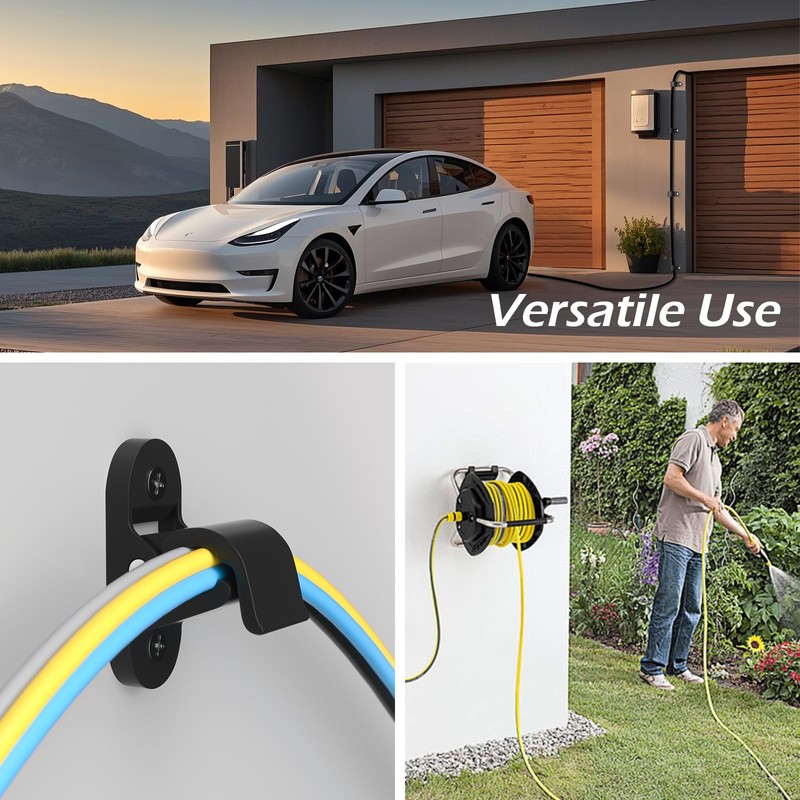 MCEVKELN EV Charging Cable Holder - 2 Pack Multifunctional Wall