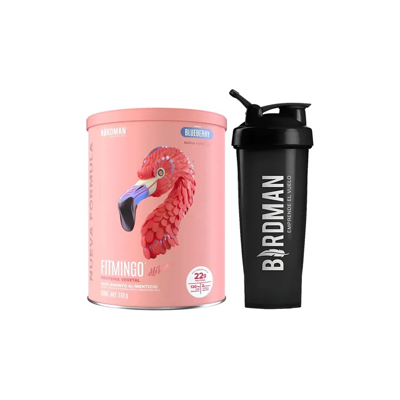 Kit Birdman Proteína Fitmingo 510g Shaker 600ml