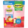 Mott’s Fruit Smoothies Strawberry Banana, 4.2 oz Clear Pouches, 24