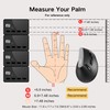 Uineer Vertical Mouse Wireless, 2.4G Rechargeable Mouse with Battery Indicator,4