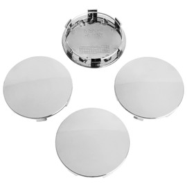 KitsPro 3.25Inch 83MM Wheel Center Caps for Rim Hub Caps, Pack of 4 (Chrome, Outer 83MM, Inner 75MM)