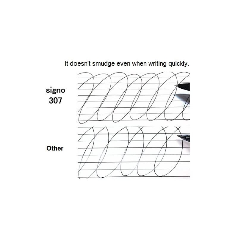 signo - uni Retractable Gel Ink Ballpoint Pen - 307-0.38