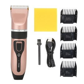 Electric Hair Clipper Salon Barber Cordless Professional Hair Trimmer MachineRose Gold