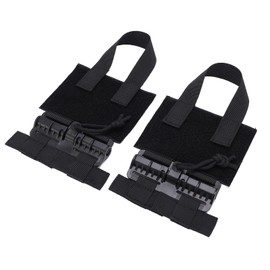 Pack of 2 Plate Carrier Cummerbund, Backpack, Additional Pockets, Plate Carrier, Quick Release Vest, Quick Release Set, Accessories for Tactical Backpack, Strap Buckles (Black)