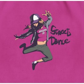 Shirtracer - Gym Bag Backpack - Dance Gift - Street Dance Girl, 2 Fuchsia