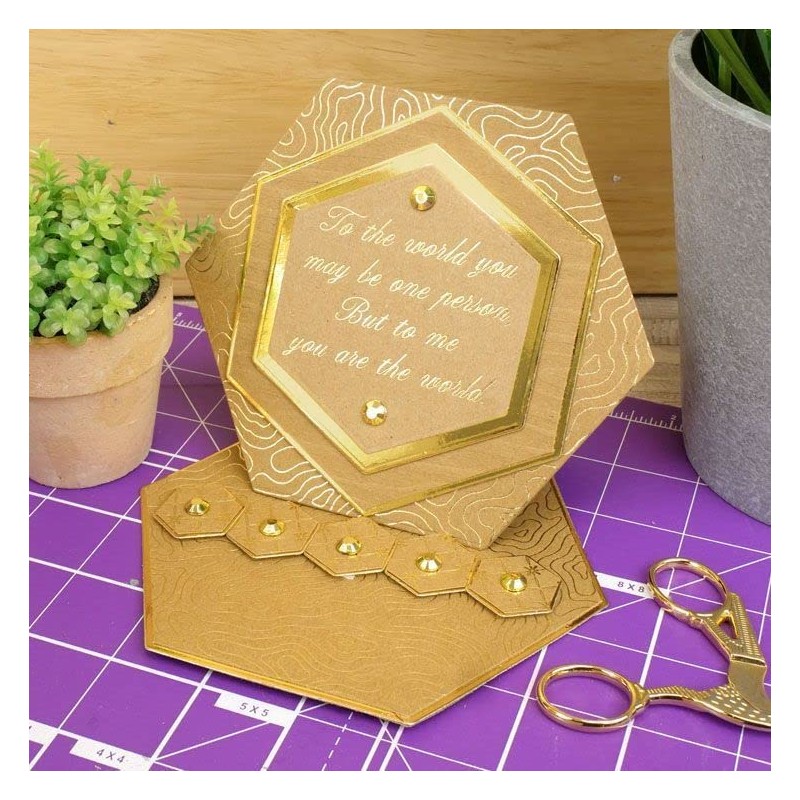 Hunkydory Crafts Perfect Verses Foiled Kraft Paper Pad