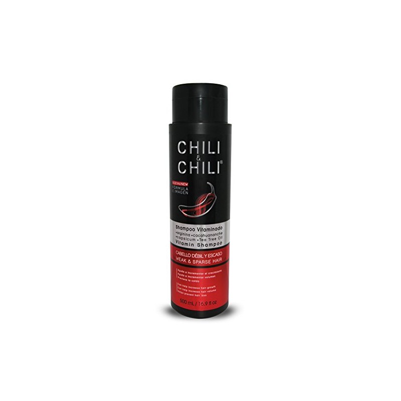 Chili & Chili Shampoo black c/arginina y capsicum 500 ml