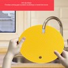 5Pcs Silicone Trivet Mat Square Round Honeycomb Hot Pad Non