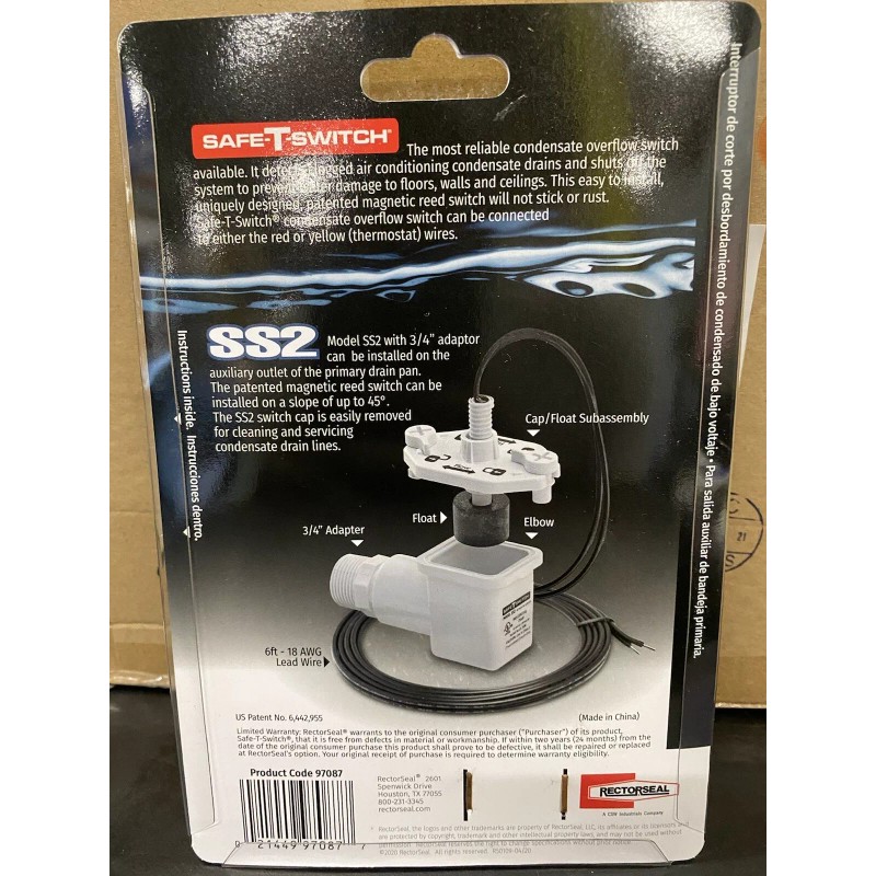 RECTORSEAL GEN3 NEW SAFE-T-SWITCH SS2 97087