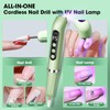 LIERKISS Nail Drill UV Nail Lamp 2 in 1 Nail