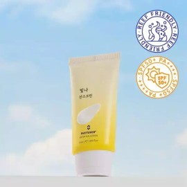 Fitober 플러스 빛나 선스크린 SPF50+ PA++++ 50ml 미백선크림 기미잡티 잡티개선 유기자차 백탁없는 눈시림없는 Plus Shine Sunscreen SPF50+ PA++++ 50ml Whitening Sunscreen Spot Improvement Non-White Cast Non-Stinging