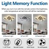 Dalouguan Ceiling Fan with Lights Remote Control, Black Modern Ceiling