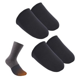 IKOPFLN Pair of 2.5mm Thermal Neoprene Toe Warmers for Cycling Running Hiking Ice Bathing, red