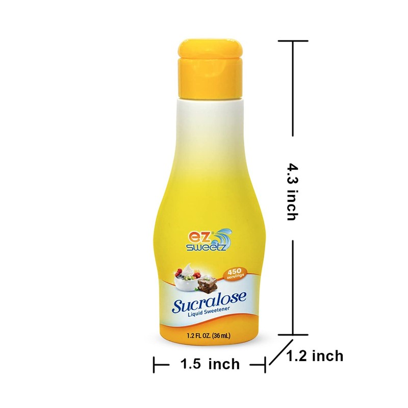 EZ-Sweetz (1.2oz - Liquid Sweetener 450 Servings/Bottle | 1Pack)