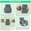 QQJIN 100% Waterproof Recliner Chair Cover with Pockets, Elastic Strap,