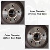 X AUTOHAUX Set of 4 Car Hub Centric Rings Aluminium