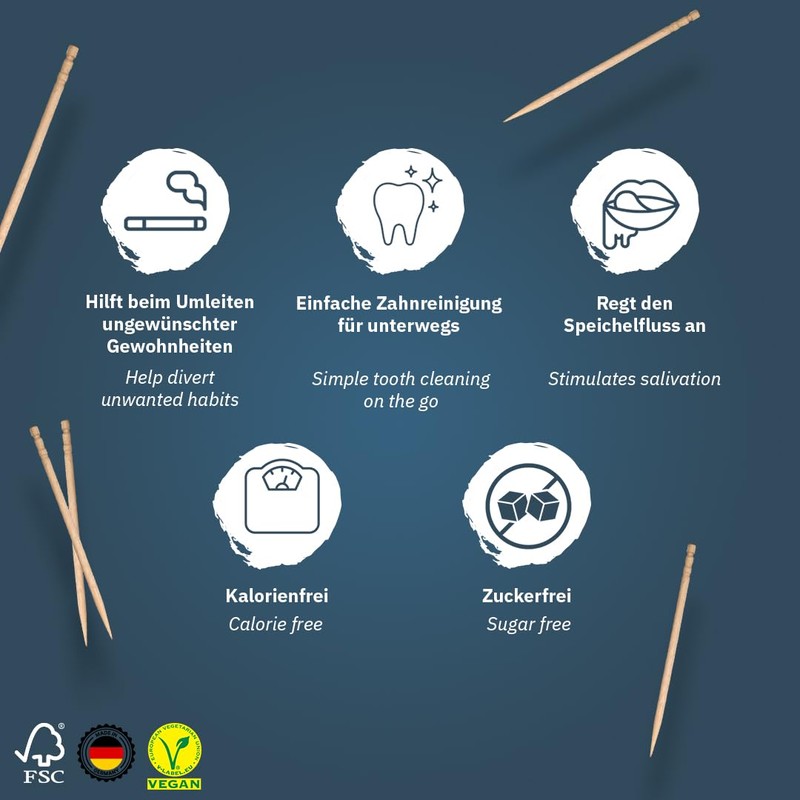 Wunder Toothpicks – in 6 Refreshing Varieties – with Flavour