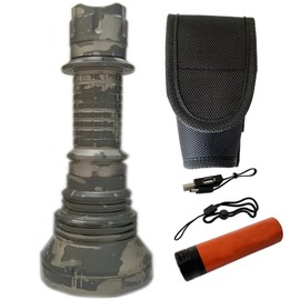 ACEBEAM L19 CAMO PM1 White LED Flashlight -1650 Lumens 1300 Meter Throw w/ 20A Battery - Gray CAMO