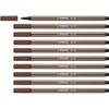 STABILO Pen 68 - Rotulador de punta de fieltro (10