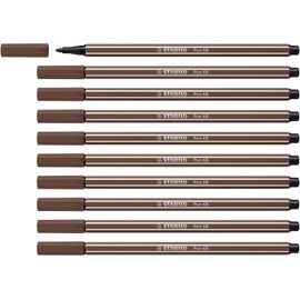STABILO Pen 68 - Rotulador de punta de fieltro (10 unidades)
