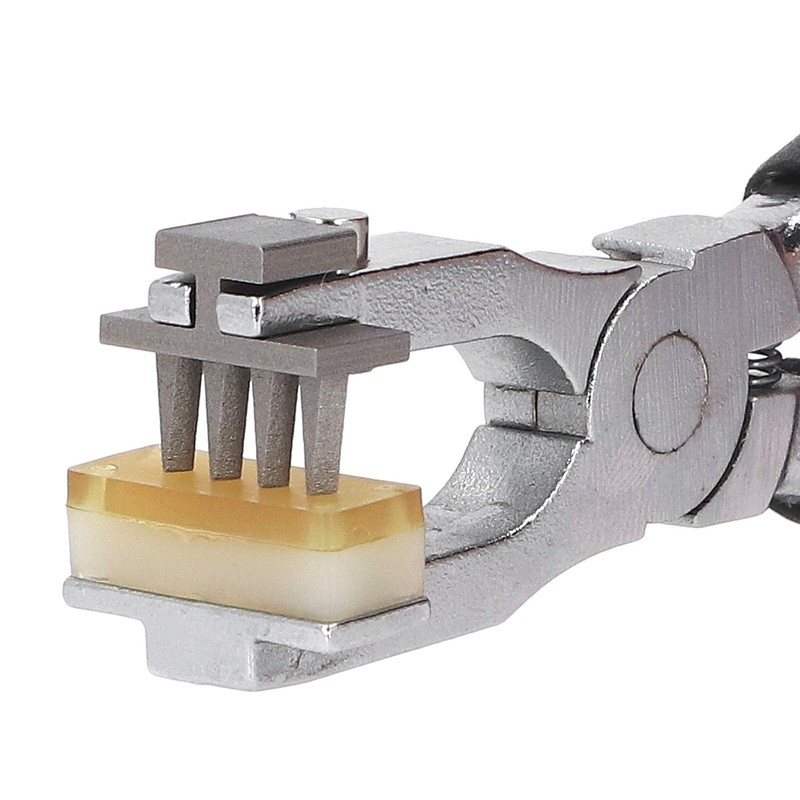French Angled Chisel Punch Pliers Double Lever Replaceable Head High
