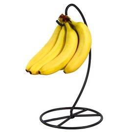 Drelitam Banana Holder Stand, Banana Hanger Stand, Banana Tree Holer Metal Black, for Kitchen Counter