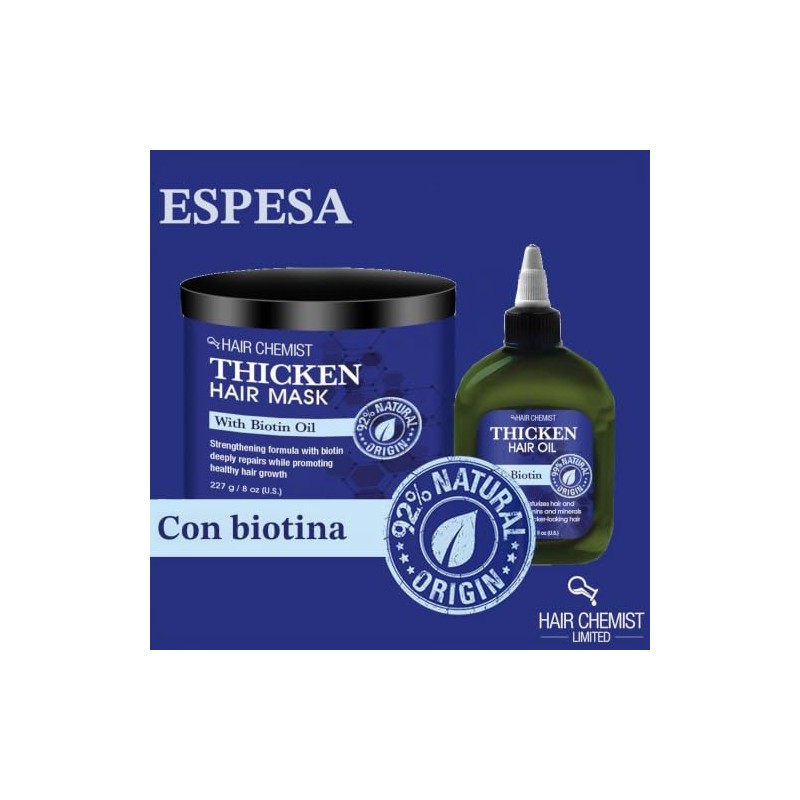 Hair Chemist Soluciones espesar aceite de cabello con biotina 2.5