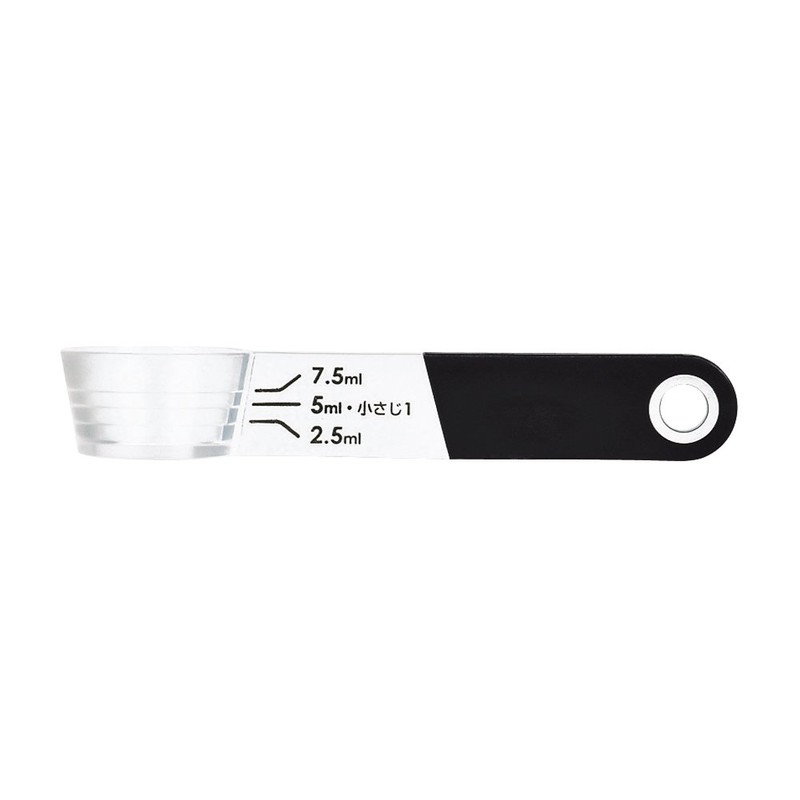 PEARL METAL Softia Possible Measuring Spoon, Black C-3699