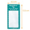 Magnifierfactory MAGDEPO Bookmark Magnifier, Measurement Sheet Lens, Bookmark Size, Reading