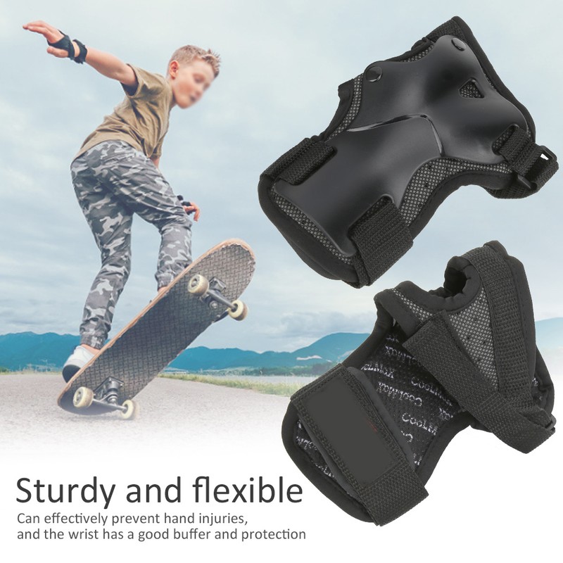 2Pcs Breathable Hand Wrist Protector Nylon Plastic for Roller Skating