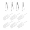 6 Pieces Transparent Ice Scoops and 4 Pieces Stainless Steel