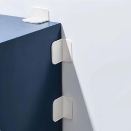 12 Packs Furniture Anchors for Baby Proofing, No Drill Adhesive Anti Tip Wall Anchor for Dresser Bookshelf Mirror Cabinet TV Stand Pantry Shelves Securing