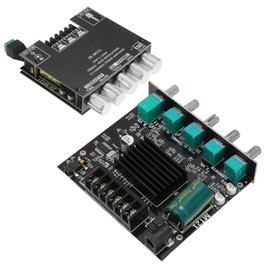 Bluetooth Amplifier Board, 2X50W 100W High Power Sound Stereo DC12 24V Digital Power Amplifier Board for Speakers
