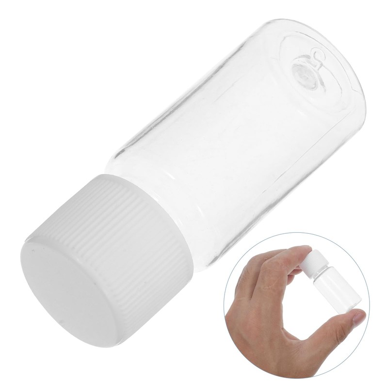 25pcs 10ml Sample Bottles Refillable Plastic Transparent Lotion Bottles Shower