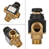 Yunxwd 3-Way Thermostat Mixing Valve, DN20 Male Thread Brass Thermostatic