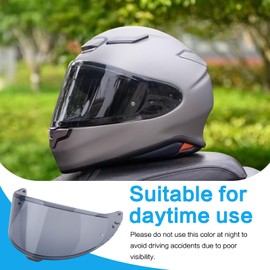 RIDLOG CWR-F2 Motorcycle Helmet Visor for RF-1400 Visor Replacement, Tinted Motorcycle Helmet Visor Compatible with RF-1400 CWR-F2 NXR 2 Z8 (Light Black)