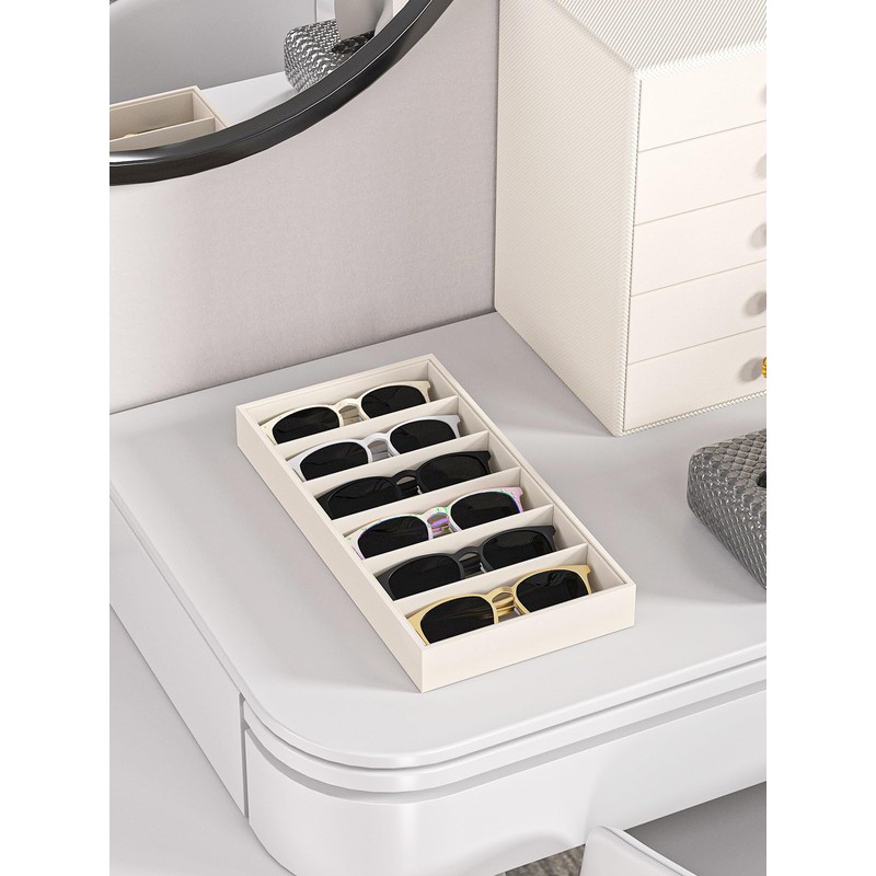 Ausalivan Sunglass Organizer Tray,Eyeglass Storage for Multiple Glasses,Jewelry and Sunglasses