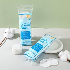 Thick Round Cotton Pads, 80 Count - Double-Sided Beauty Salon Face Special Pack 10ea