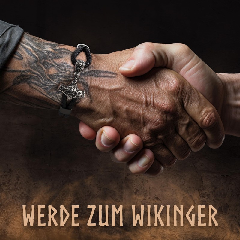 VIKING CRAFT Viking Bracelet Men's Stainless Steel Bangle Viking Jewellery