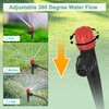 M METERXITY 20-Pack Drip Irrigation Emitters Sprayers, Drippers on 5"/13mm